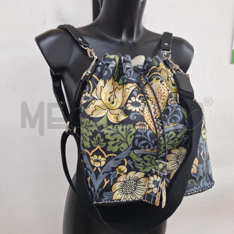 BORSA DONNA BLU VERDE SECCHIELLO UCCELLO | Mercatino dell'Usato Ottaviano 4