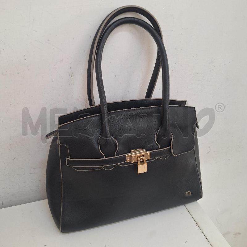 BORSA DONNA CARPISA NERO LUCCHETTO | Mercatino dell'Usato Ottaviano 2