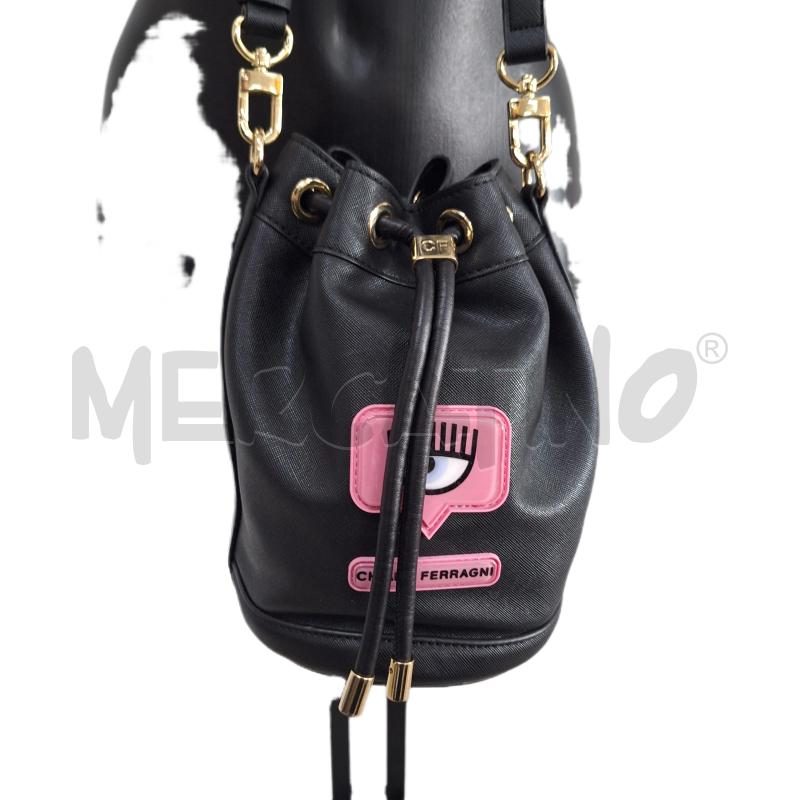 BORSA DONNA CHIARA FERRAGNI SECCHIELLO NERO | Mercatino dell'Usato Ottaviano 1