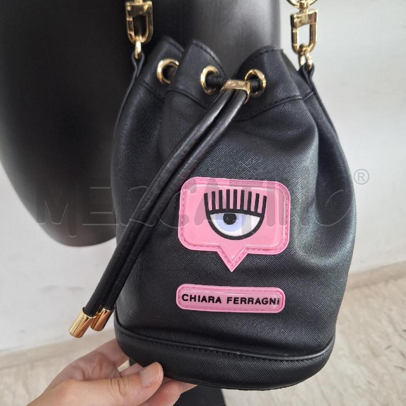 BORSA DONNA CHIARA FERRAGNI SECCHIELLO NERO | Mercatino dell'Usato Ottaviano 3