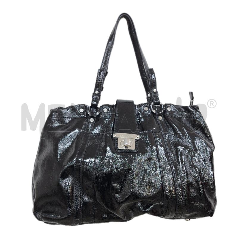 BORSA DONNA FERRÈ NERO PVC | Mercatino dell'Usato Ottaviano 1
