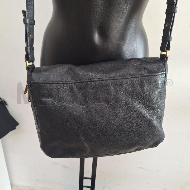 BORSA DONNA FOSSIL NERO ZIP VERA PELLE | Mercatino dell'Usato Ottaviano 3