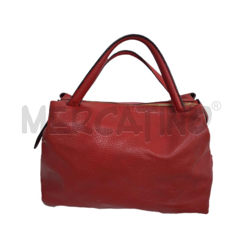 BORSA DONNA GENUINE LEATHER ROSSO VERA PELLE | Mercatino dell'Usato Ottaviano 1
