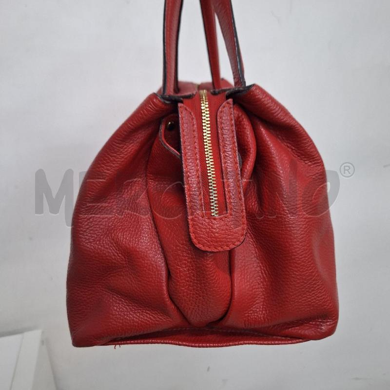 BORSA DONNA GENUINE LEATHER ROSSO VERA PELLE | Mercatino dell'Usato Ottaviano 3