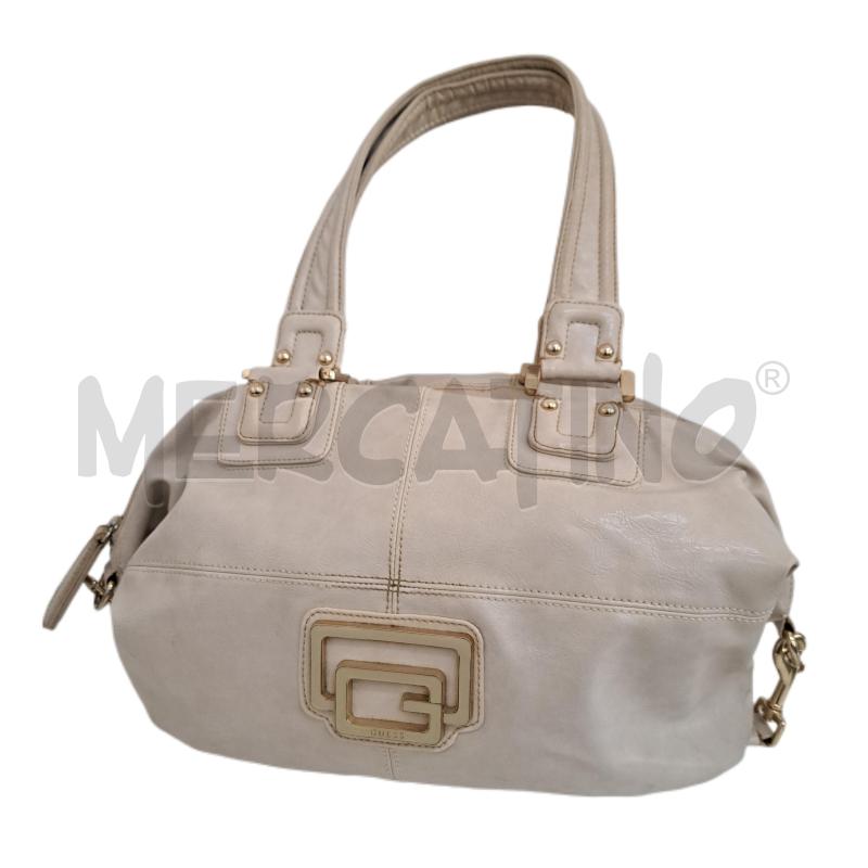 BORSA DONNA GUESS GRIGIO PELLE | Mercatino dell'Usato Ottaviano 1