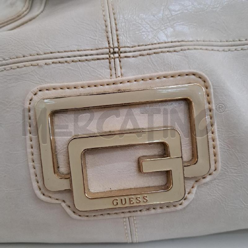 BORSA DONNA GUESS GRIGIO PELLE | Mercatino dell'Usato Ottaviano 5