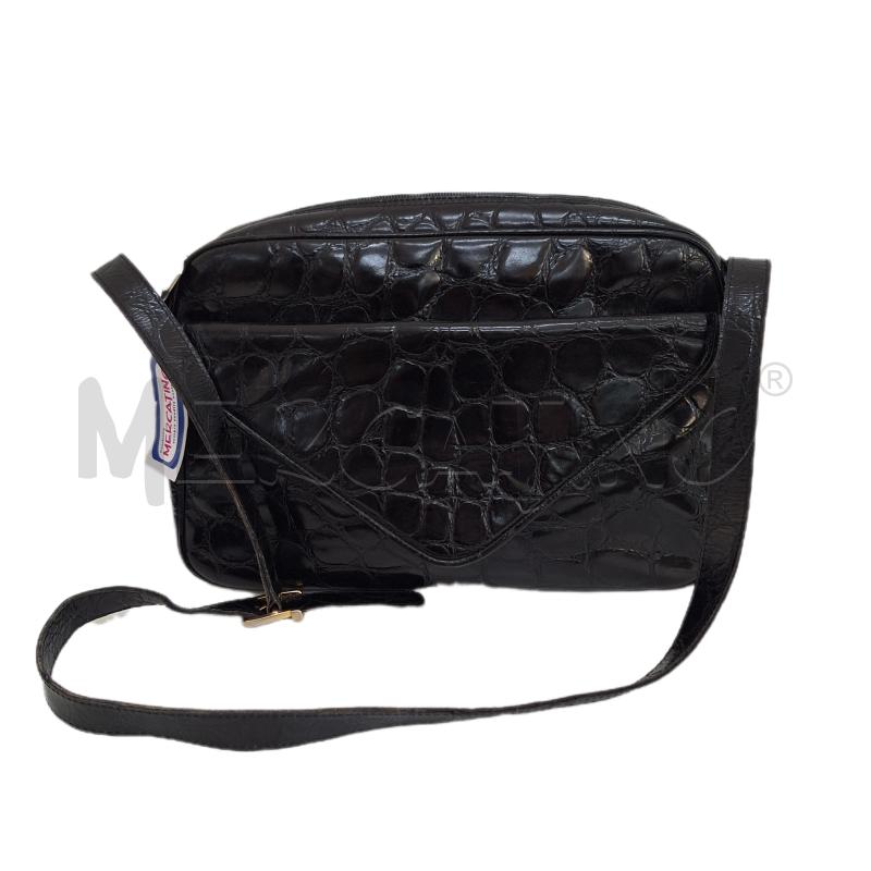 BORSA DONNA LAUREEN NERO PITONATO  | Mercatino dell'Usato Ottaviano 1