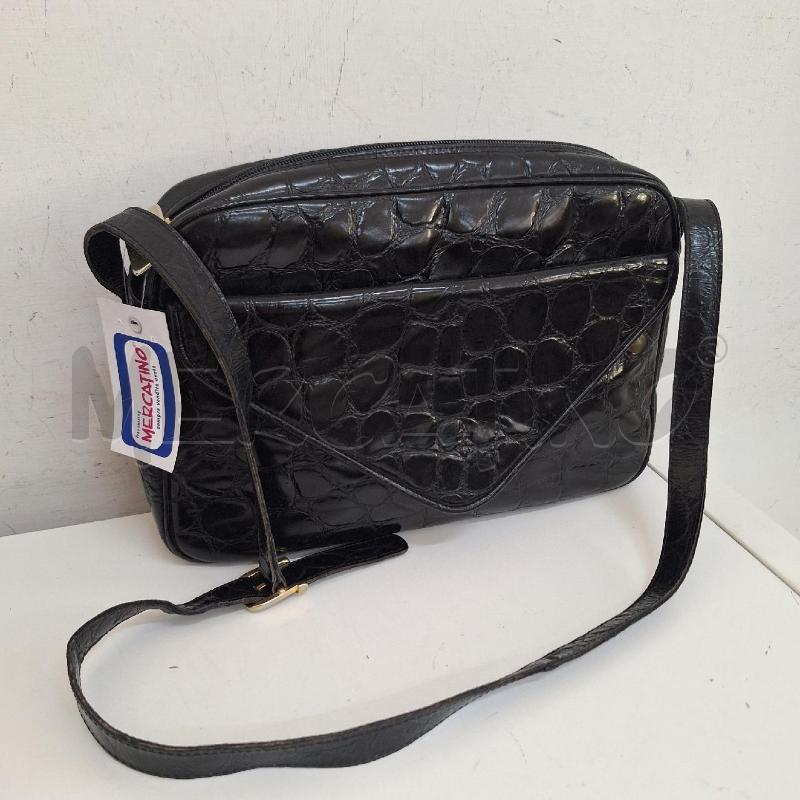 BORSA DONNA LAUREEN NERO PITONATO  | Mercatino dell'Usato Ottaviano 2