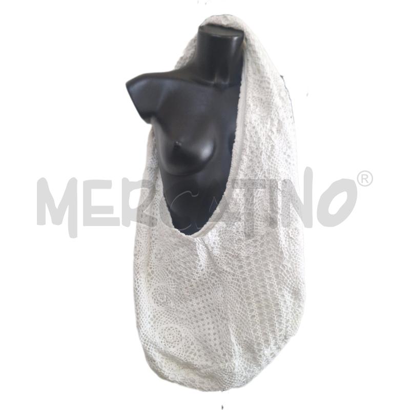 BORSA DONNA LOLLY MILANO SACCA BIANCO MERLETTO | Mercatino dell'Usato Ottaviano 1