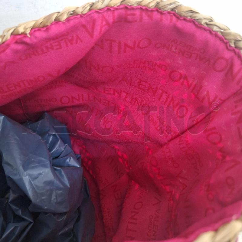 BORSA DONNA MARIO VALENTINO VIMINI BEIGE FUCSIA NUOVO | Mercatino dell'Usato Ottaviano 4