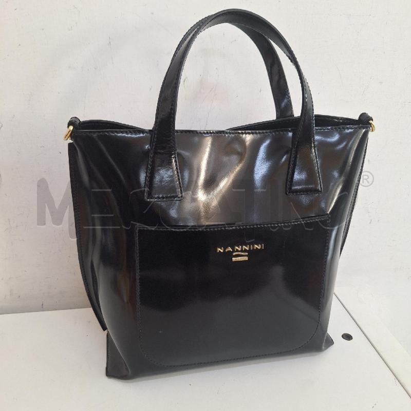 BORSA DONNA NANNINI NERO GENUINE LEATHER | Mercatino dell'Usato Ottaviano 2