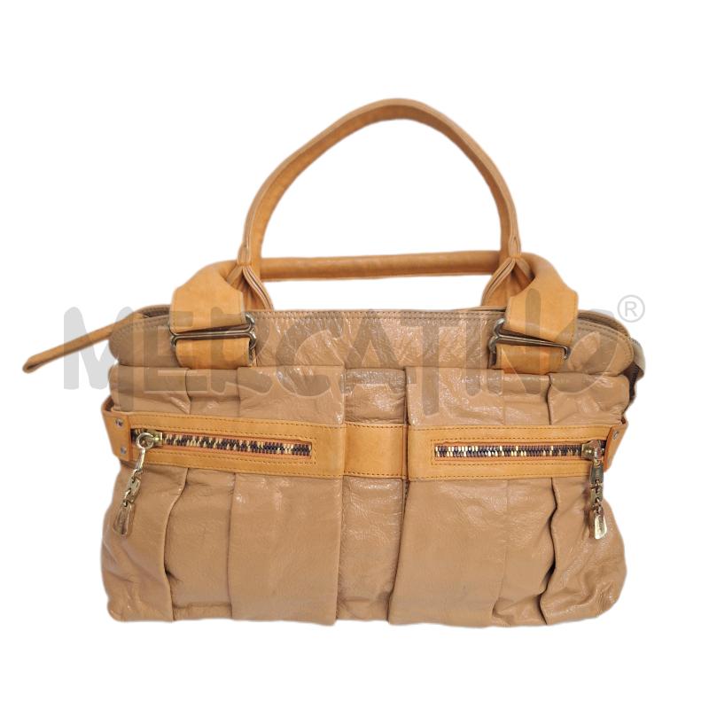 BORSA DONNA SEE BY CHLOE MARRONCINO INSERTI E MANICI PELLE | Mercatino dell'Usato Ottaviano 1