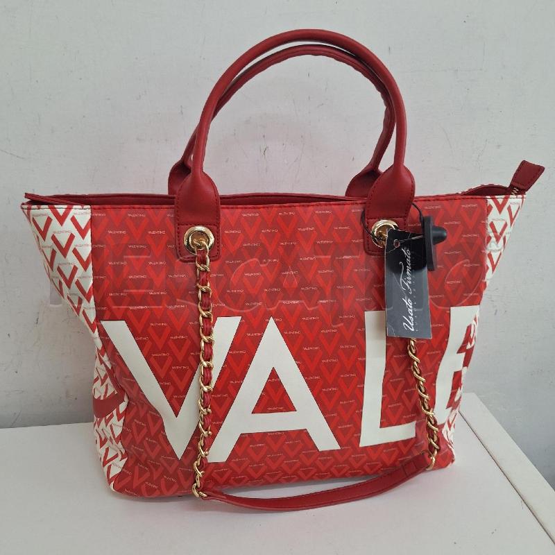 BORSA DONNA VALENTINO ROSSO LOGO | Mercatino dell'Usato Ottaviano 2
