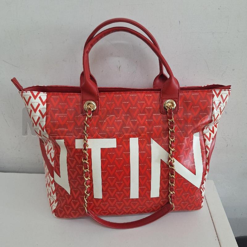 BORSA DONNA VALENTINO ROSSO LOGO | Mercatino dell'Usato Ottaviano 3