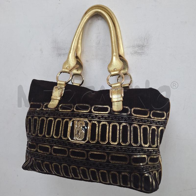 BORSA DONNA VERSUS VERSACE MARRONE ORO SUEDE | Mercatino dell'Usato Ottaviano 2