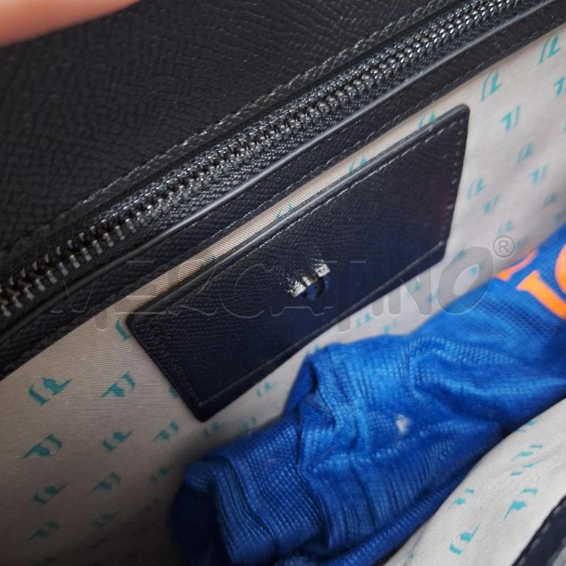 BORSA TRUSSARDI JEANS NERO AZZURRO TRACOLLA  | Mercatino dell'Usato Ottaviano 3