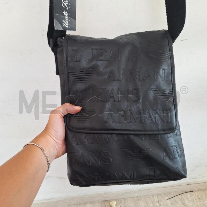 BORSELLO UOMO ARMANI JEANS VERA PELLE LOGO | Mercatino dell'Usato Ottaviano 3