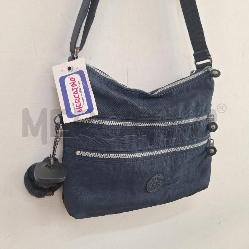 BORSETTA DONNA KIPLING BLU SCIMMIETTA | Mercatino dell'Usato Ottaviano 2
