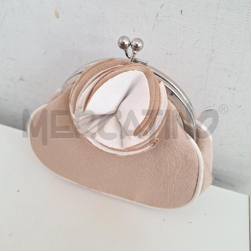 BORSETTA DONNA MARIO VALENTINO BEIGE FIORE  | Mercatino dell'Usato Ottaviano 2