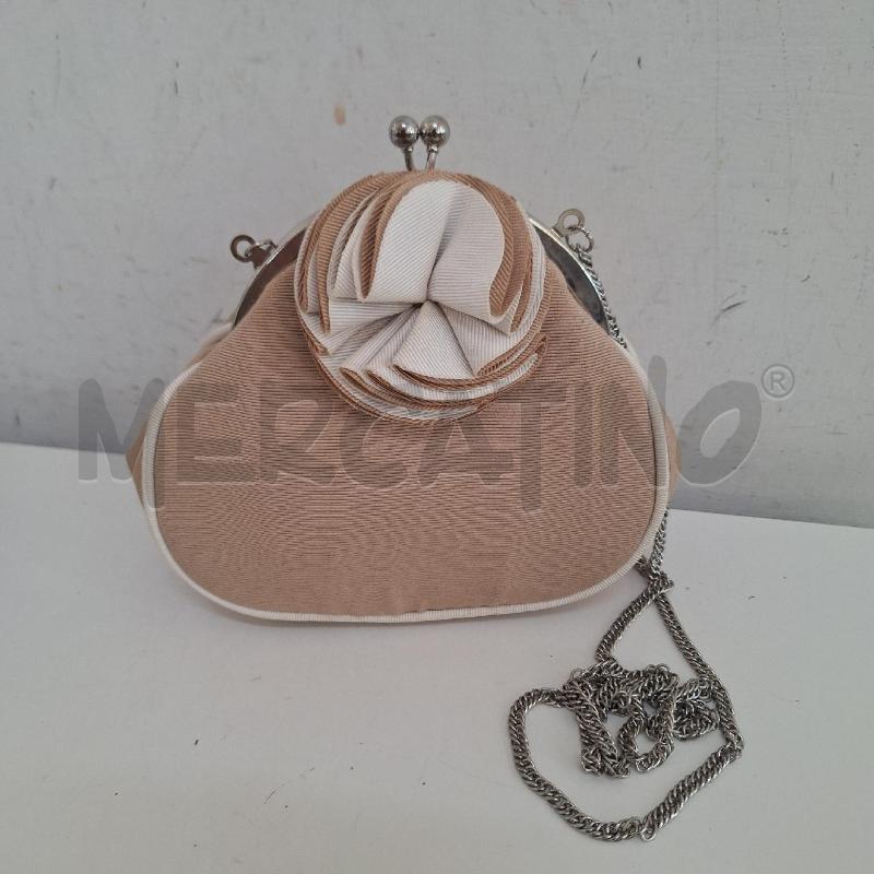 BORSETTA DONNA MARIO VALENTINO BEIGE FIORE  | Mercatino dell'Usato Ottaviano 3