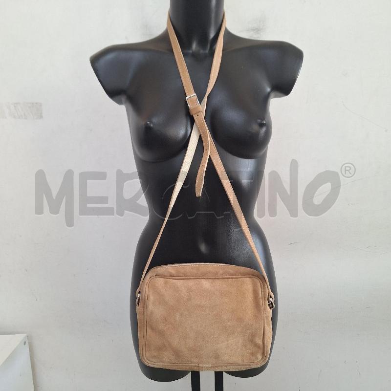 BORSETTA DONNA PATRIZIA PEPE BEIGE SCRITTA VERDE ROSA | Mercatino dell'Usato Ottaviano 3