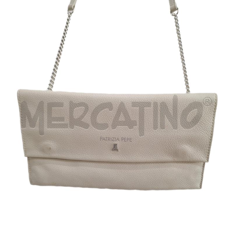 BORSETTA DONNA PATRIZIA PEPE BIANCO PELLE | Mercatino dell'Usato Ottaviano 1