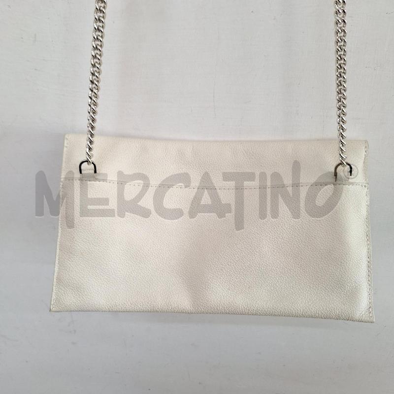 BORSETTA DONNA PATRIZIA PEPE BIANCO PELLE | Mercatino dell'Usato Ottaviano 3
