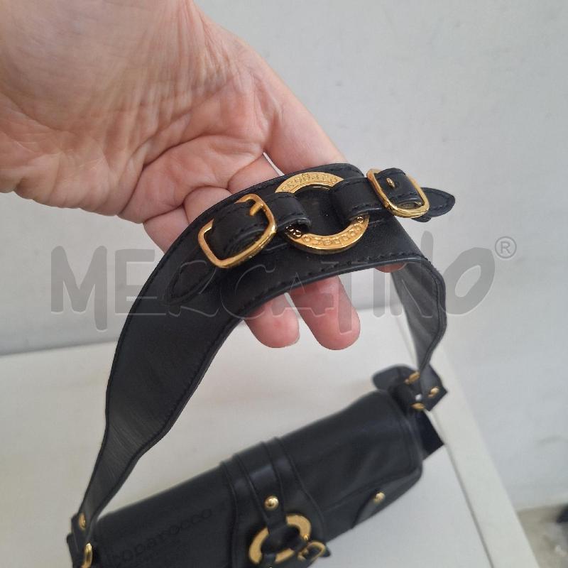 BORSETTA DONNA ROCCOBAROCCO NERO DORATO  | Mercatino dell'Usato Ottaviano 3
