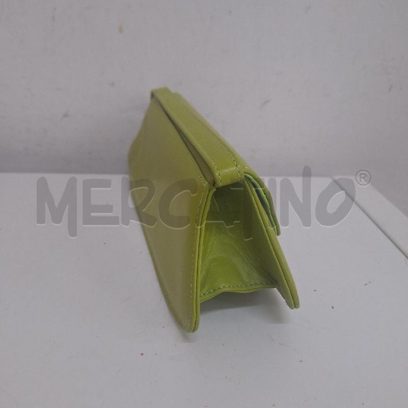 BORSETTA DONNA VERA PELLE VERDE LUNGA  | Mercatino dell'Usato Ottaviano 2