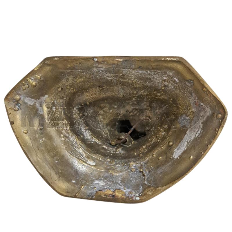 BUDDHA THAILANDESE OTTONE OCCHI DIPINTO 18 CM. | Mercatino dell'Usato Ottaviano 4