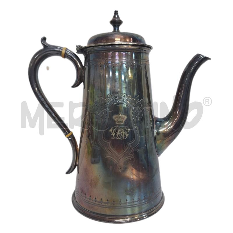 CAFFETTIERA SHEFFIELD INGLESE ELKINGTON & CO. INCISIONI  | Mercatino dell'Usato Ottaviano 1