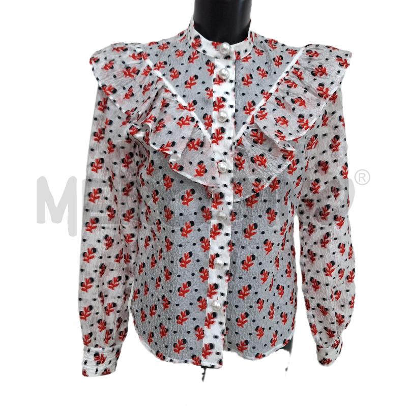 CAMICIA DONNA CUSTOMMADE BIANCO ROSSO NERO | Mercatino dell'Usato Ottaviano 1
