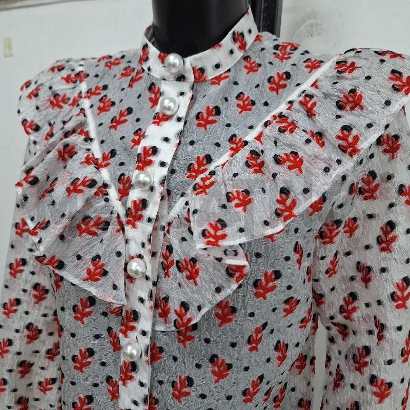 CAMICIA DONNA CUSTOMMADE BIANCO ROSSO NERO | Mercatino dell'Usato Ottaviano 3