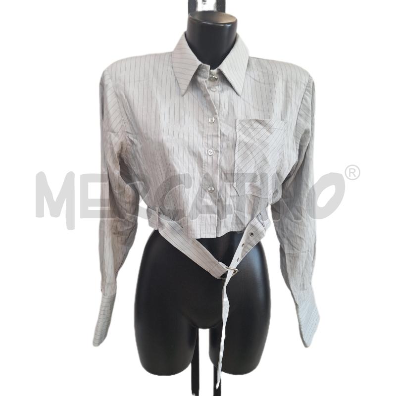 CAMICIA DONNA FELEPPA GRIGIO RIGHE | Mercatino dell'Usato Ottaviano 1