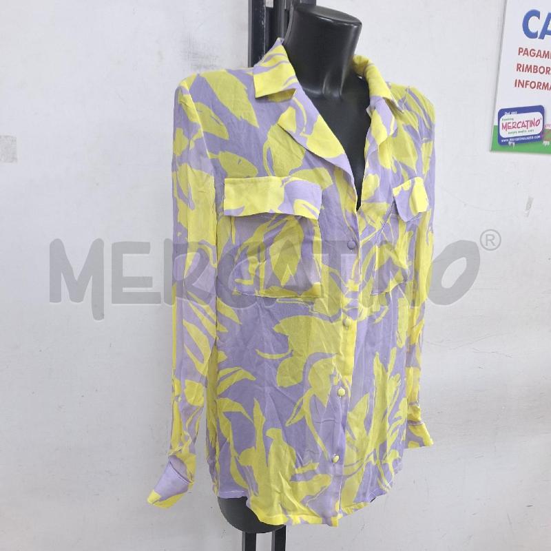 CAMICIA DONNA FRACOMINA GIALLO LILLA | Mercatino dell'Usato Ottaviano 3