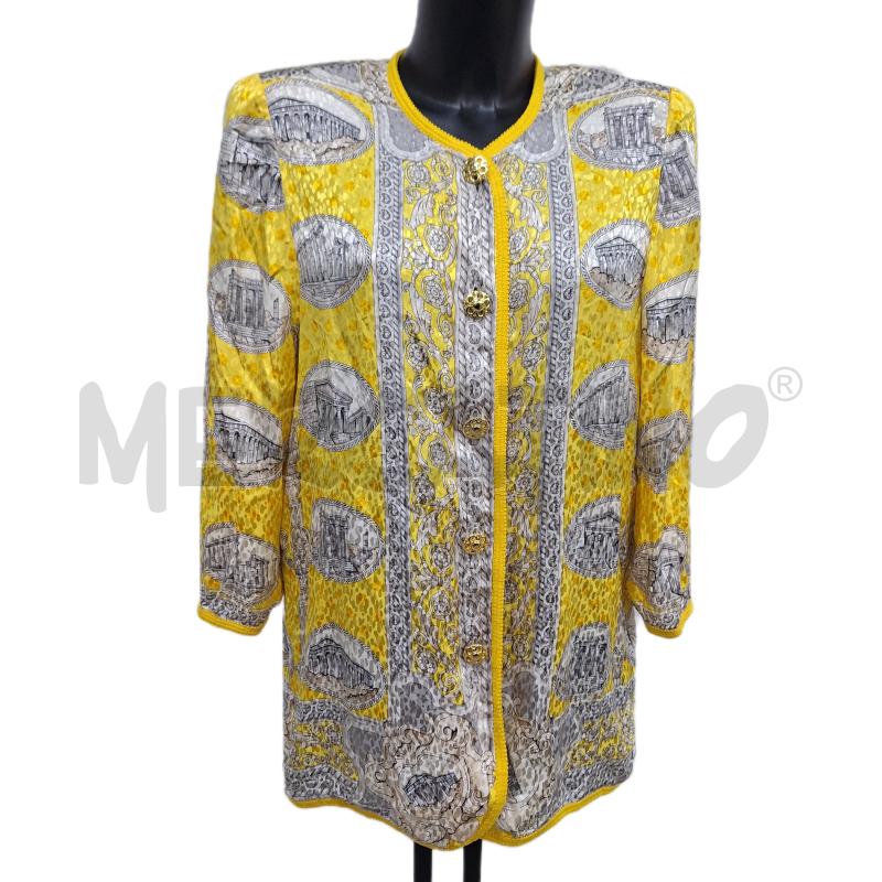 CAMICIA DONNA LIOLA GIALLO GRIGIO 100% SETA | Mercatino dell'Usato Ottaviano 1