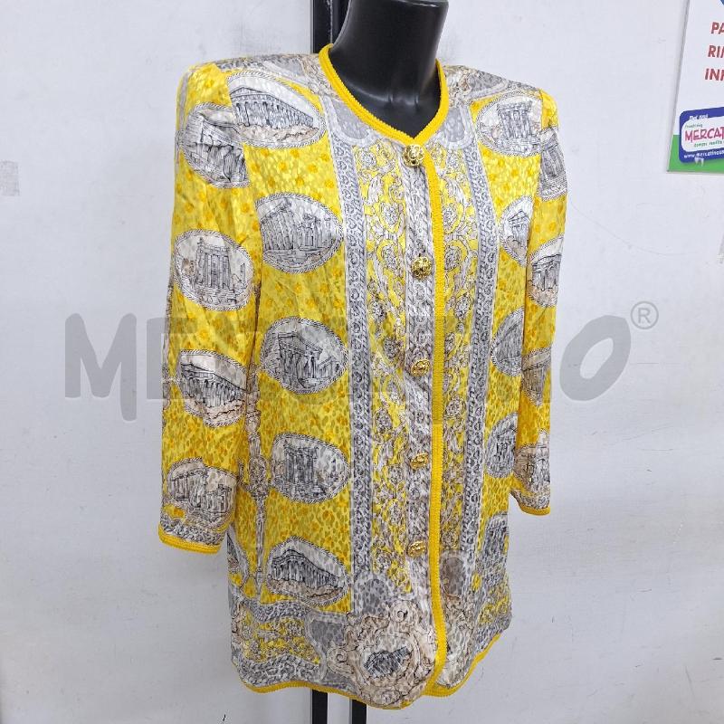 CAMICIA DONNA LIOLA GIALLO GRIGIO 100% SETA | Mercatino dell'Usato Ottaviano 2