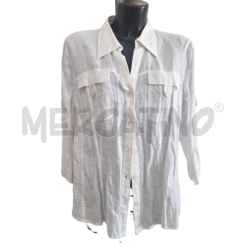 CAMICIA DONNA MARINA SPORT BIANCO PURO LINO | Mercatino dell'Usato Ottaviano 1
