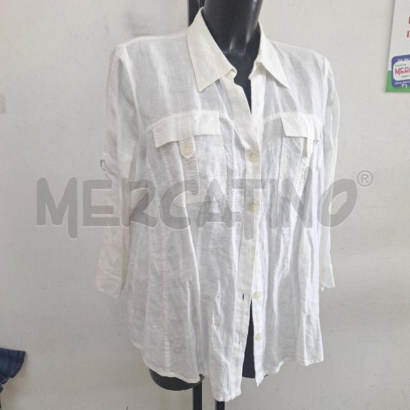 CAMICIA DONNA MARINA SPORT BIANCO PURO LINO | Mercatino dell'Usato Ottaviano 2