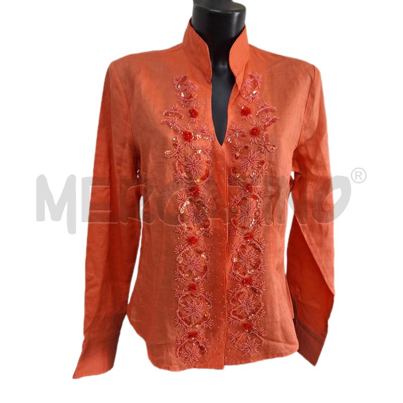 CAMICIA DONNA NARA CAMICIE ARANCIONE APPLICAZIONI | Mercatino dell'Usato Ottaviano 1