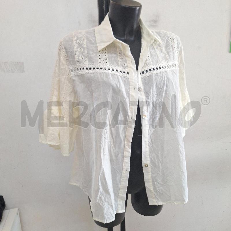 CAMICIA DONNA OLGA REBECCHI BIANCO MERLETTO | Mercatino dell'Usato Ottaviano 2
