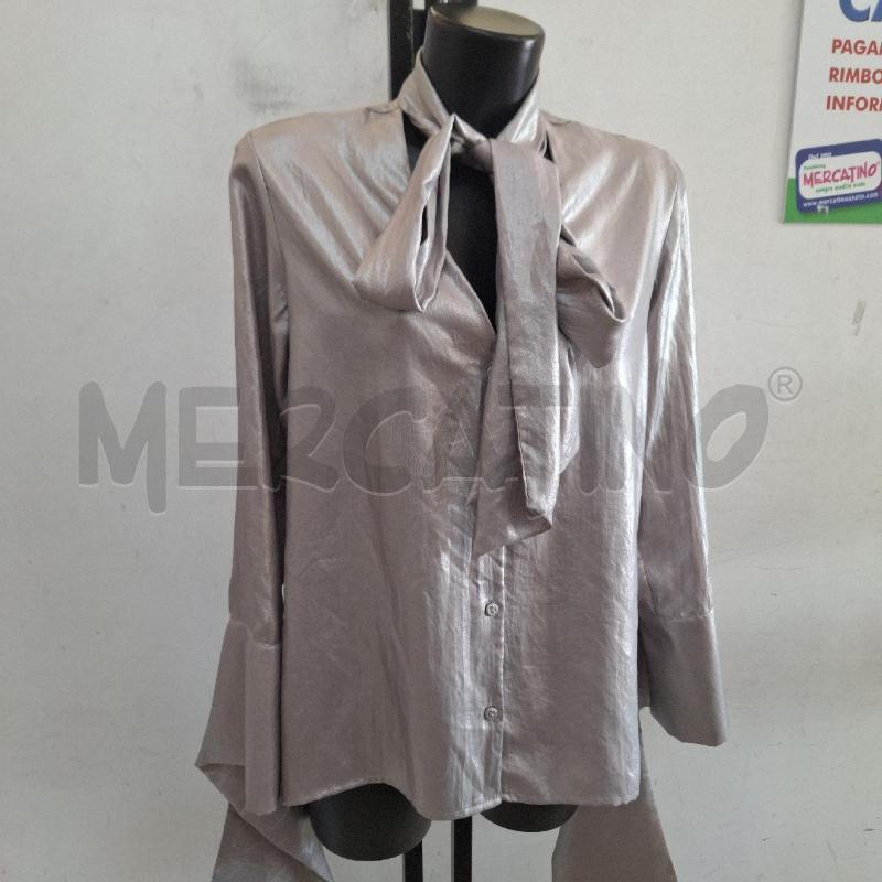 CAMICIA DONNA TOPSHOP ARGENTATO  | Mercatino dell'Usato Ottaviano 2