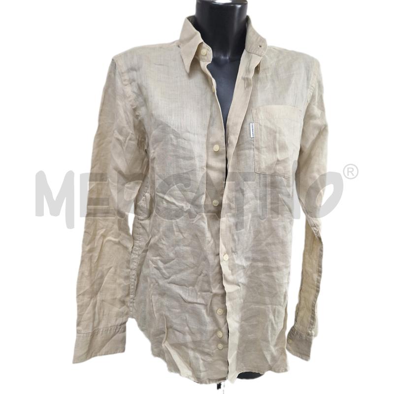 CAMICIA UOMO CALVIN KLEIN BEIGE LINO | Mercatino dell'Usato Ottaviano 1
