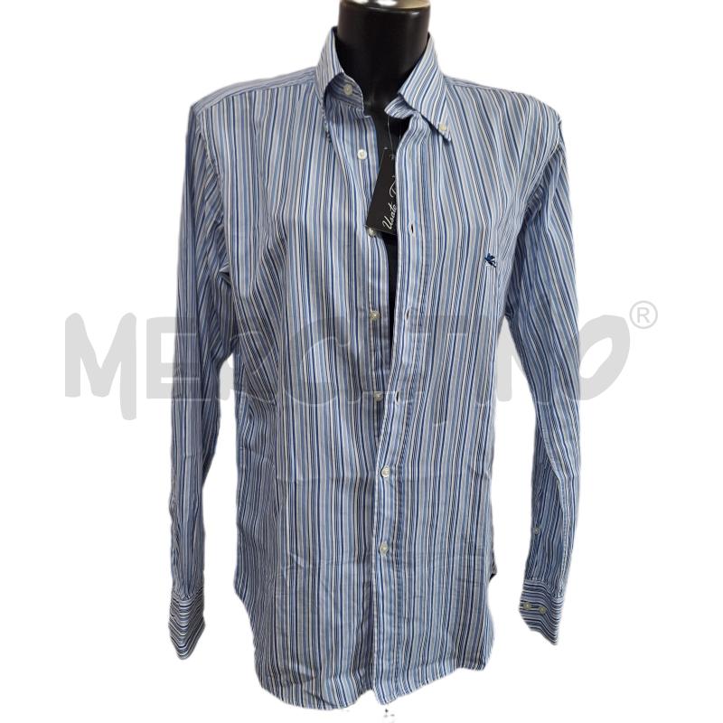 CAMICIA UOMO ETRO RIGHE BIANCO CELESTE | Mercatino dell'Usato Ottaviano 1