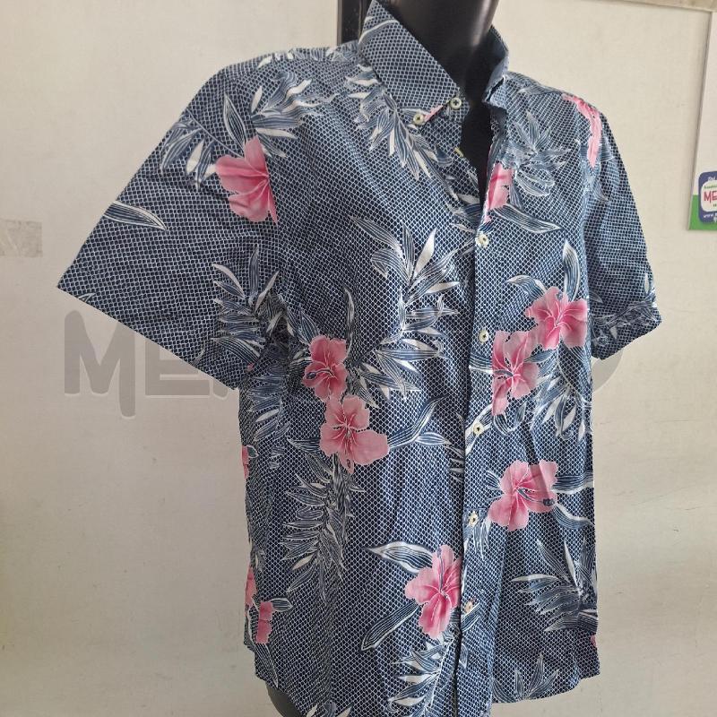 CAMICIA UOMO TOMMY HILFIGER BLU FIORI ROSA SLIM FIT | Mercatino dell'Usato Ottaviano 2