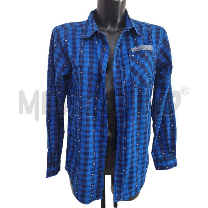 CAMICIA UOMO TOMMY HILFIGER BLU QUADRI | Mercatino dell'Usato Ottaviano 1
