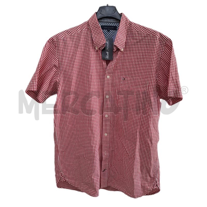 CAMICIA UOMO TOMMY HILFIGER QUADRETTI ROSSO BIANCO | Mercatino dell'Usato Ottaviano 1