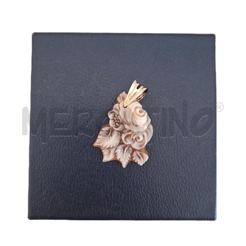 CAMMEO PENDENTE FIORE BIANCO ARG | Mercatino dell'Usato Ottaviano 1