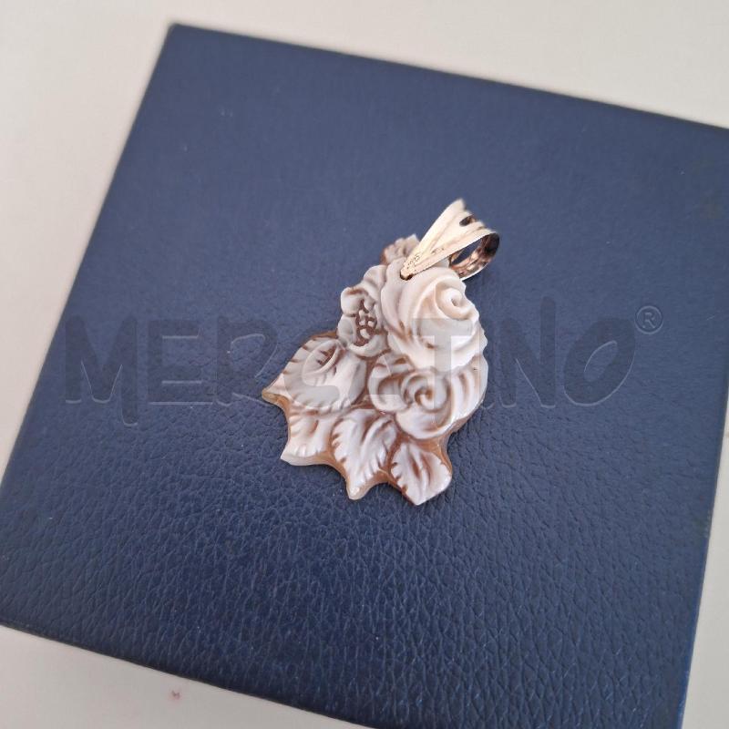 CAMMEO PENDENTE FIORE BIANCO ARG | Mercatino dell'Usato Ottaviano 2