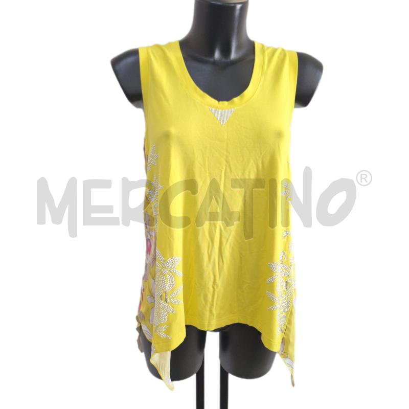 CANOTTA DONNA VDP GIALLO FIORI | Mercatino dell'Usato Ottaviano 1